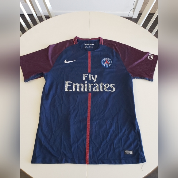 Nike PSG Paris Saint Germain France Men XL Neymar Jr Authentic Soccer Futb - Picture 11 of 12